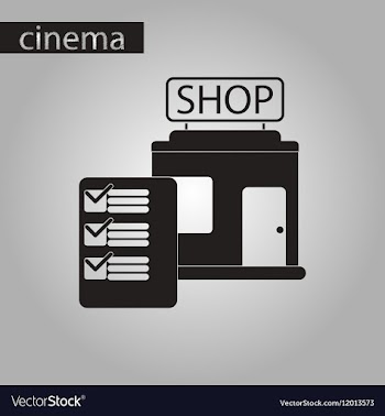 Black and white style icon shop form vector image