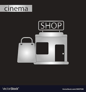 Black and white style icon shop package vector image