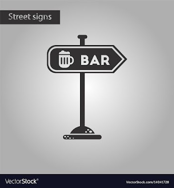 Black and white style icon sign of bar vector image