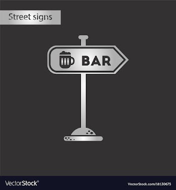 Black and white style icon sign of bar vector image