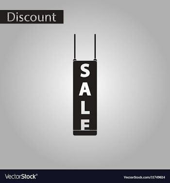 Black and white style icon signboard sale vector image