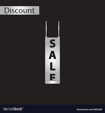 Black and white style icon signboard sale vector image