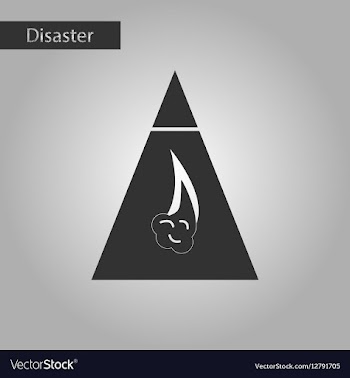 Black and white style icon snow avalanche vector image