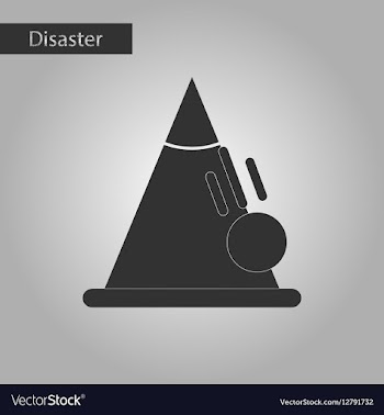 Black and white style icon snow avalanche vector image