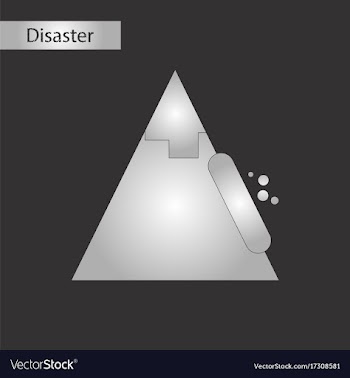 Black and white style icon snow avalanche vector image