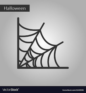 Black and white style icon spiders web vector image