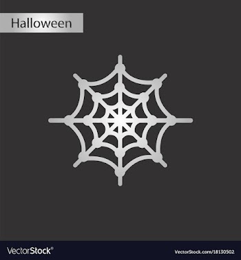 Black and white style icon spiders web vector image