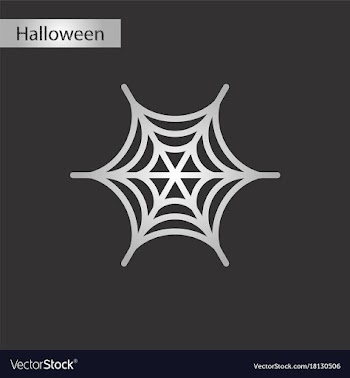 Black and white style icon spiders web vector image