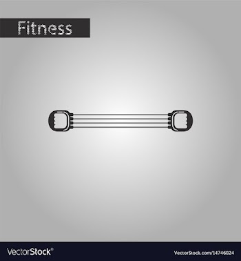 Black and white style icon sports expander vector image