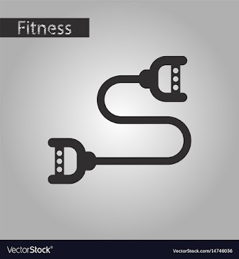 Black and white style icon sports expander vector image