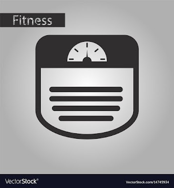 Black and white style icon sports scales vector image
