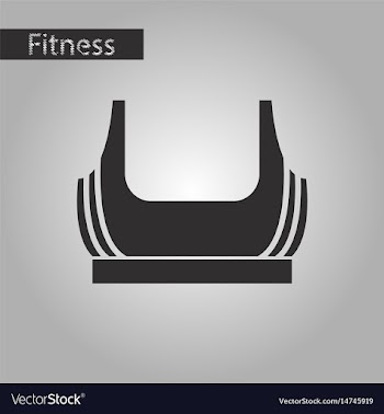 Black and white style icon sports top vector image