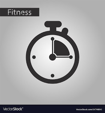 Black and white style icon stopwatch vector image