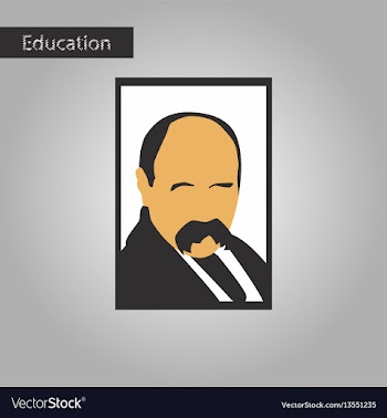Black and white style icon taras shevchenko vector image