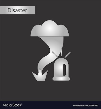 Black and white style icon tornado alarm lamp vector image