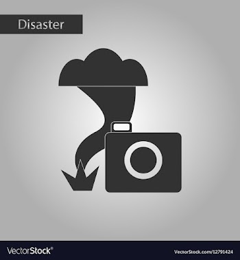 Black and white style icon tornado camera vector image