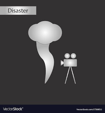 Black and white style icon tornado camera vector image