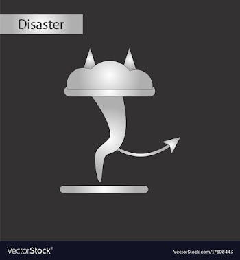 Black and white style icon tornado devil vector image