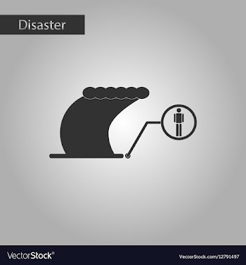 Black and white style icon tornado human vector image