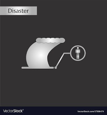 Black and white style icon tornado human vector image