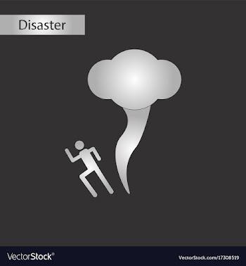 Black and white style icon tornado human vector image