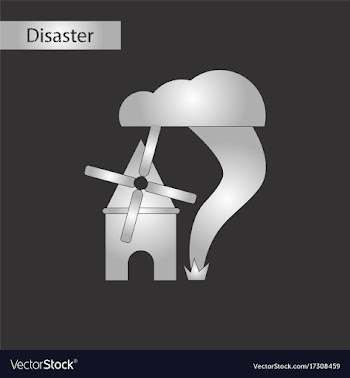 Black and white style icon tornado mill vector image