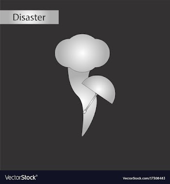 Black and white style icon tornado umbrella vector image