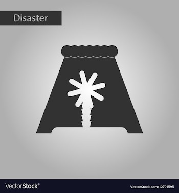 Black and white style icon tsunami Island vector image