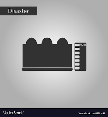 Black and white style icon wave height vector image