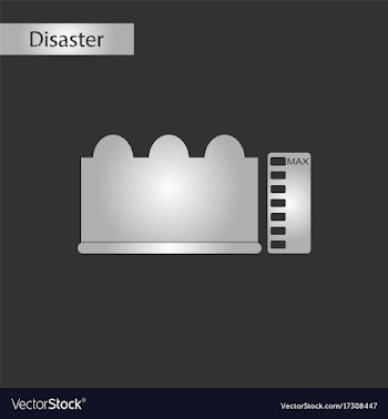 Black and white style icon wave height vector image