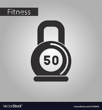 Black and white style icon weight vector image