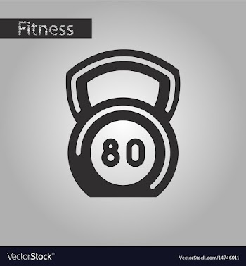 Black and white style icon weight vector image