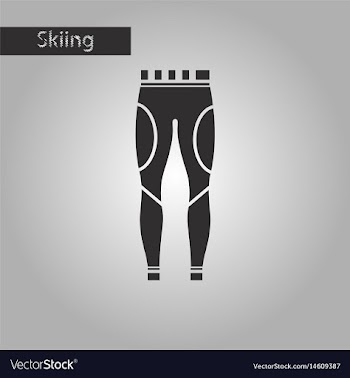 Black and white style icon winter trousers vector image