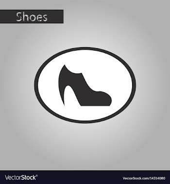 Black and white style icon women boot vector image