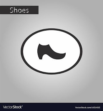 Black and white style icon women boot vector image