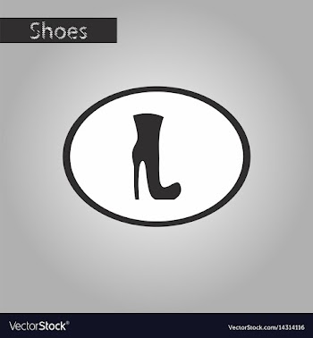 Black and white style icon women high heel shoes vector image