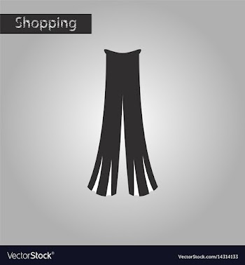 Black and white style icon women pants vector image