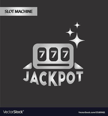 Black and white style jackpot lucky seven vector image