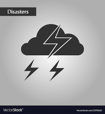 Black and white style lightning cloud vector image
