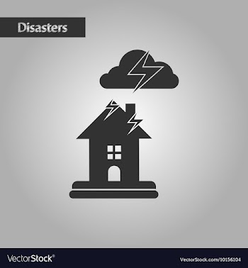 Black and white style lightning house vector image