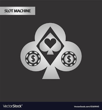 Black and white style logotype poker vector image