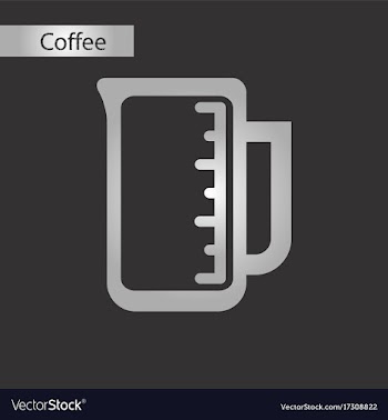 Black and white style measuring cup vector image