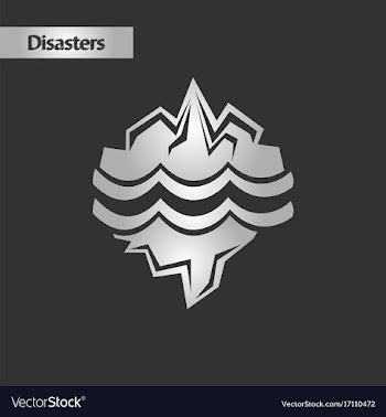 Black and white style melting glacier vector image