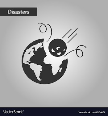 Black and white style meteorite earth vector image