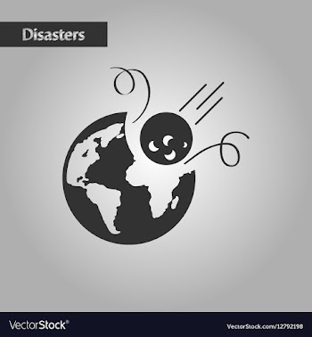 Black and white style meteorite earth vector image