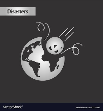 Black and white style meteorite earth vector image