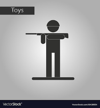 Black and white style military soldier vector image