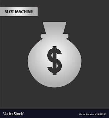 Black and white style money bag vector image