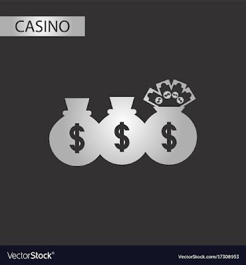 Black and white style money bag vector image
