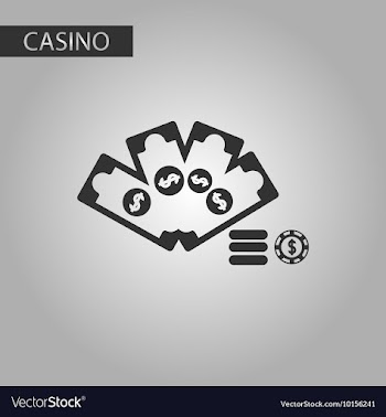 Black and white style Money dice chip vector image